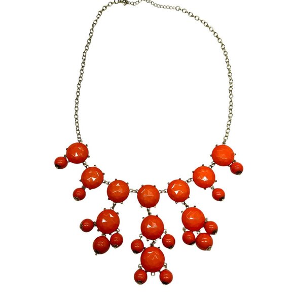 Chunky Coral Beaded Necklace - Picture 1 of 7